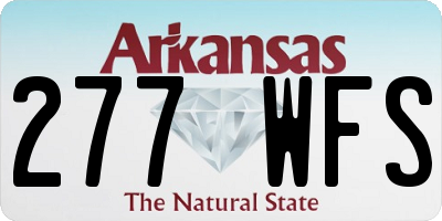 AR license plate 277WFS