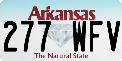 AR license plate 277WFV