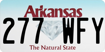 AR license plate 277WFY