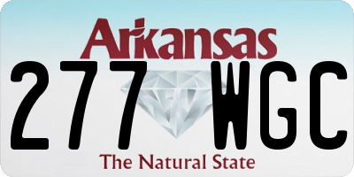AR license plate 277WGC