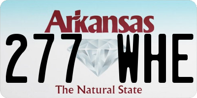 AR license plate 277WHE