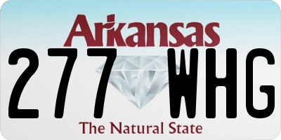 AR license plate 277WHG