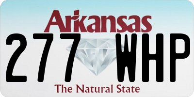 AR license plate 277WHP