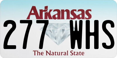 AR license plate 277WHS