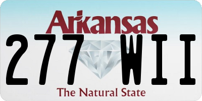AR license plate 277WII