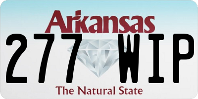 AR license plate 277WIP