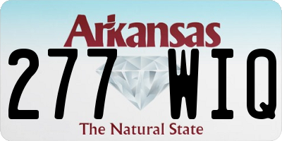 AR license plate 277WIQ