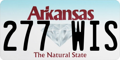 AR license plate 277WIS