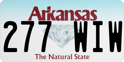 AR license plate 277WIW