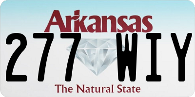AR license plate 277WIY
