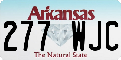 AR license plate 277WJC