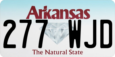 AR license plate 277WJD