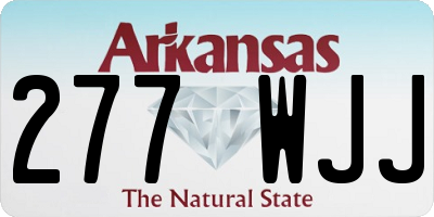 AR license plate 277WJJ