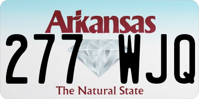 AR license plate 277WJQ