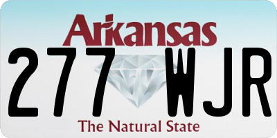 AR license plate 277WJR