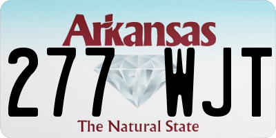 AR license plate 277WJT