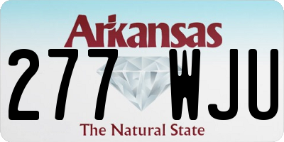 AR license plate 277WJU