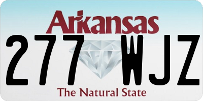 AR license plate 277WJZ