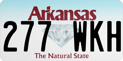 AR license plate 277WKH