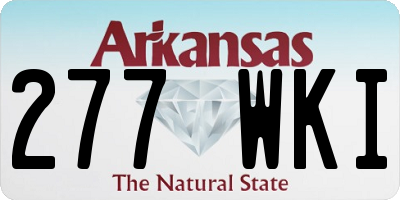 AR license plate 277WKI