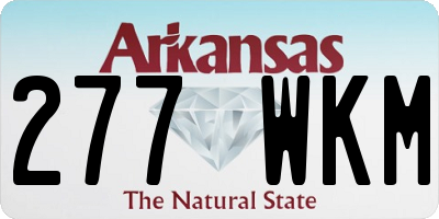 AR license plate 277WKM