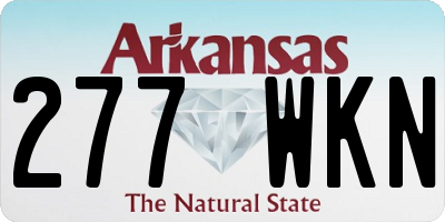 AR license plate 277WKN