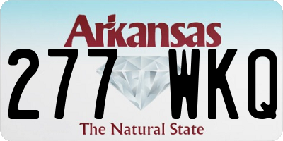 AR license plate 277WKQ