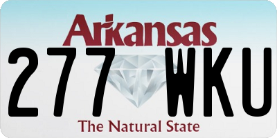 AR license plate 277WKU