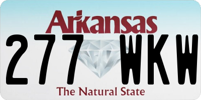 AR license plate 277WKW