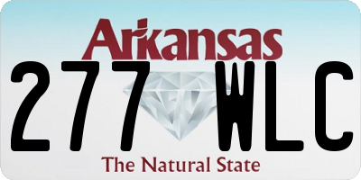 AR license plate 277WLC