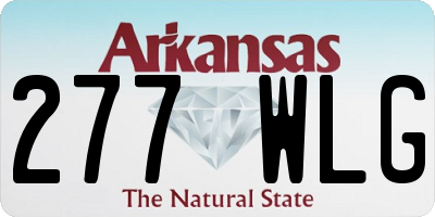 AR license plate 277WLG