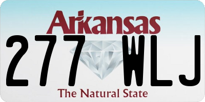 AR license plate 277WLJ