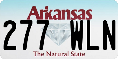 AR license plate 277WLN