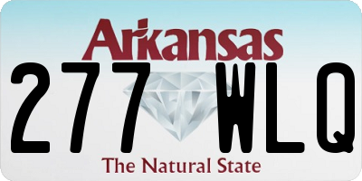 AR license plate 277WLQ