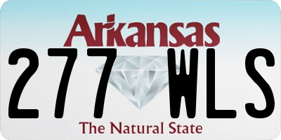 AR license plate 277WLS