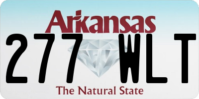 AR license plate 277WLT