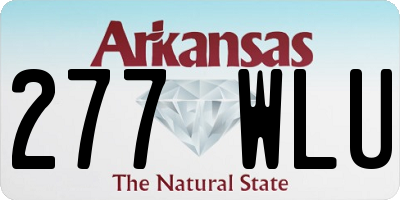AR license plate 277WLU