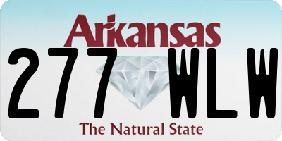 AR license plate 277WLW