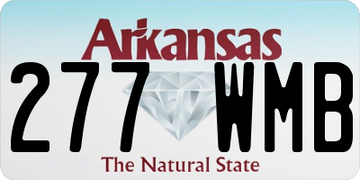 AR license plate 277WMB
