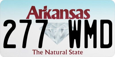 AR license plate 277WMD