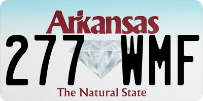 AR license plate 277WMF