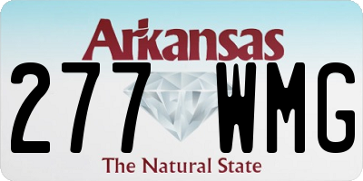 AR license plate 277WMG