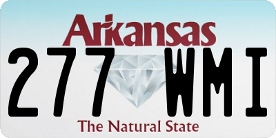 AR license plate 277WMI