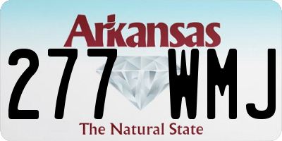 AR license plate 277WMJ