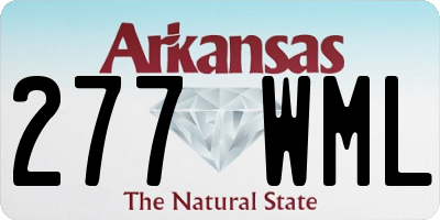 AR license plate 277WML