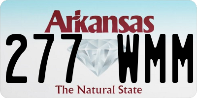 AR license plate 277WMM