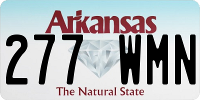 AR license plate 277WMN