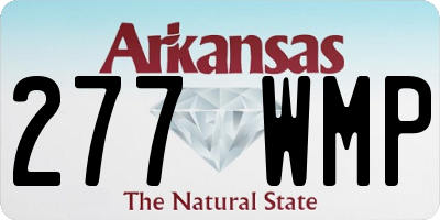 AR license plate 277WMP