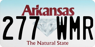 AR license plate 277WMR
