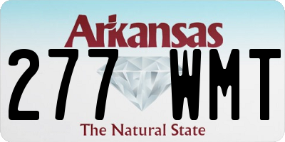 AR license plate 277WMT